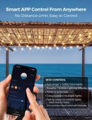 Outdoor String Lights, Smart Patio Lights 100Ft Dimmable Outdoor Lights Warm White, 50 G40 LED Bulbs, WiFi String Lights for Outside, Work with Alexa, APP Control, Waterproof Extendable