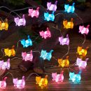 Cat String Lights Kawaii Deco Kitty Fairy Decorative Lights 10ft 30LED Battery Operated Novelty Lighting for Outdoor Wedding Camping Tent Baby Shower Bedroom Birthday Party